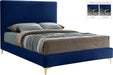 Geri Navy Velvet King Bed - Furniture Stars (Chicago, IL)