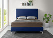 Geri Navy Velvet King Bed - Furniture Stars (Chicago, IL)