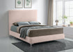 Geri Pink Velvet King Bed - Furniture Stars (Chicago, IL)