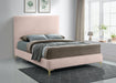 Geri Pink Velvet King Bed - Furniture Stars (Chicago, IL)