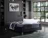 Ghost Black Velvet King Bed - Furniture Stars (Chicago, IL)