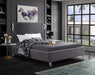 Ghost Grey Velvet King Bed - Furniture Stars (Chicago, IL)