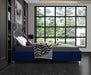 Ghost Navy Velvet King Bed - Furniture Stars (Chicago, IL)