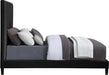 Harlie Black Velvet Queen Bed - Furniture Stars (Chicago, IL)