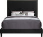 Harlie Black Velvet Queen Bed - Furniture Stars (Chicago, IL)