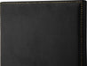 Harlie Black Velvet Queen Bed - Furniture Stars (Chicago, IL)
