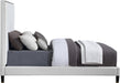Harlie Cream Velvet King Bed - Furniture Stars (Chicago, IL)