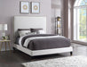 Harlie Cream Velvet King Bed - Furniture Stars (Chicago, IL)