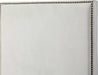 Harlie Cream Velvet Twin Bed - Furniture Stars (Chicago, IL)