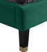 Harlie Green Velvet Twin Bed - Furniture Stars (Chicago, IL)