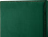 Harlie Green Velvet Twin Bed - Furniture Stars (Chicago, IL)