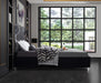 Ghost Black Velvet King Bed - Furniture Stars (Chicago, IL)