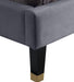 Harlie Grey Velvet King Bed - Furniture Stars (Chicago, IL)