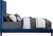 Harlie Navy Velvet Queen Bed - Furniture Stars (Chicago, IL)