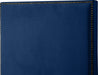 Harlie Navy Velvet Queen Bed - Furniture Stars (Chicago, IL)