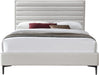Hunter Cream Linen King Bed - Furniture Stars (Chicago, IL)