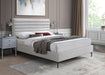Hunter Cream Linen King Bed - Furniture Stars (Chicago, IL)