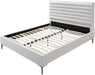 Hunter Cream Linen King Bed - Furniture Stars (Chicago, IL)