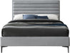 Hunter Grey Linen Queen Bed - Furniture Stars (Chicago, IL)