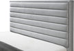 Hunter Grey Linen King Bed - Furniture Stars (Chicago, IL)