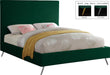 Jasmine Green Velvet King Bed - Furniture Stars (Chicago, IL)