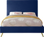 Jasmine Navy Velvet King Bed - Furniture Stars (Chicago, IL)