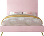 Jasmine Pink Velvet Queen Bed - Furniture Stars (Chicago, IL)