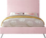Jasmine Pink Velvet King Bed - Furniture Stars (Chicago, IL)