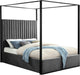 Jax Grey Velvet Queen Bed - Furniture Stars (Chicago, IL)