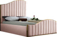 Jolie Pink Velvet Queen Bed (3 Boxes) - Furniture Stars (Chicago, IL)