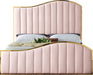 Jolie Pink Velvet Queen Bed (3 Boxes) - Furniture Stars (Chicago, IL)