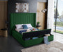 Kiki Green Velvet King Bed (3 Boxes) - Furniture Stars (Chicago, IL)