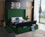 Kiki Green Velvet Queen Bed (3 Boxes) - Furniture Stars (Chicago, IL)