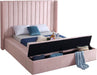 Kiki Pink Velvet King Bed (3 Boxes) - Furniture Stars (Chicago, IL)