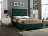 Lana Green Velvet Queen Bed - Furniture Stars (Chicago, IL)