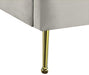 Lily Cream Velvet King Bed - Furniture Stars (Chicago, IL)