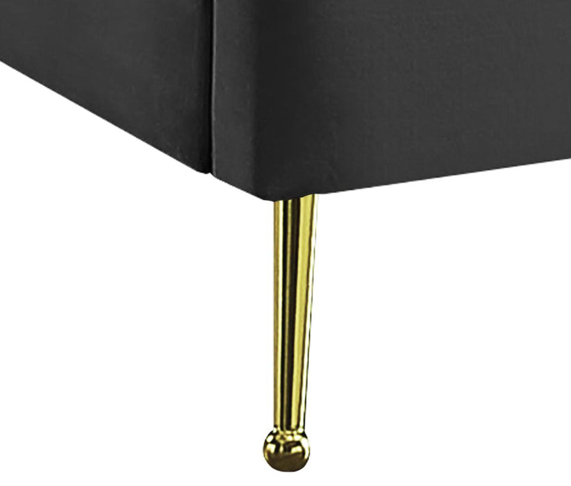 Lily Grey Velvet King Bed - Furniture Stars (Chicago, IL)