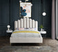 Lily Cream Velvet Queen Bed - Furniture Stars (Chicago, IL)