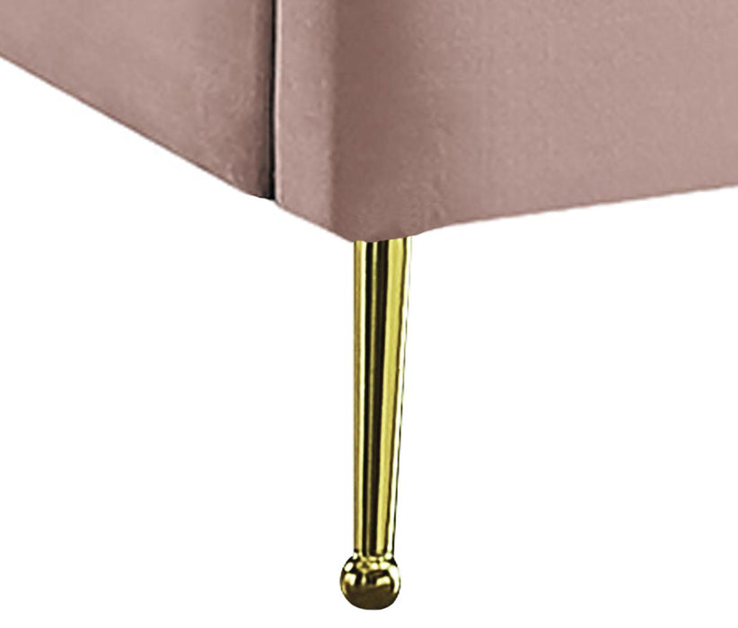 Lily Pink Velvet King Bed - Furniture Stars (Chicago, IL)