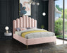Lily Pink Velvet Queen Bed - Furniture Stars (Chicago, IL)