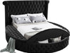 Luxus Black Velvet King Bed (3 Boxes) - Furniture Stars (Chicago, IL)