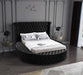 Luxus Black Velvet King Bed (3 Boxes) - Furniture Stars (Chicago, IL)