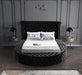 Luxus Black Velvet King Bed (3 Boxes) - Furniture Stars (Chicago, IL)