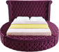 Luxus Purple Velvet Queen Bed - Furniture Stars (Chicago, IL)