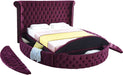 Luxus Purple Velvet Queen Bed - Furniture Stars (Chicago, IL)