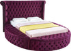 Luxus Purple Velvet Queen Bed - Furniture Stars (Chicago, IL)
