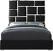 Milan Black Faux Leather Queen Bed - Furniture Stars (Chicago, IL)
