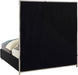 Milan Black Faux Leather Queen Bed - Furniture Stars (Chicago, IL)