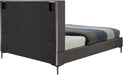 Nadia Grey Velvet Queen Bed - Furniture Stars (Chicago, IL)