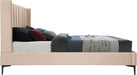 Nadia Pink Velvet King Bed - Furniture Stars (Chicago, IL)